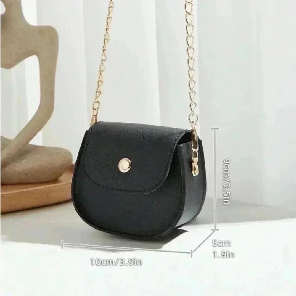 ⚠️Clearance Mini Solid Black Crossbody Bag - Picture 5 of 6